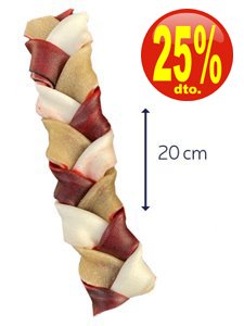 TRENZA PIEL VACUNO 20 cm. 1 Unidad